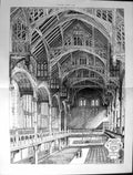 Old Builder 1897 Architecture Church House Westminster Great Hall Blo 19th