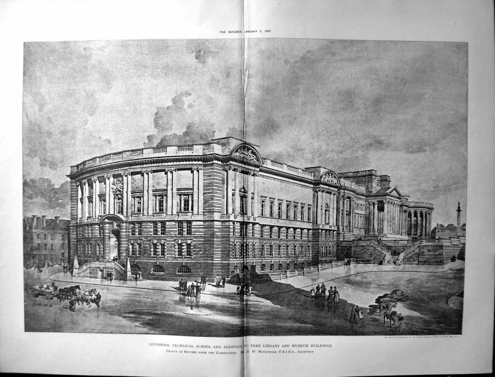 Old Liverpool Technical School Library Musuem Mountford Builder 1897Victorian