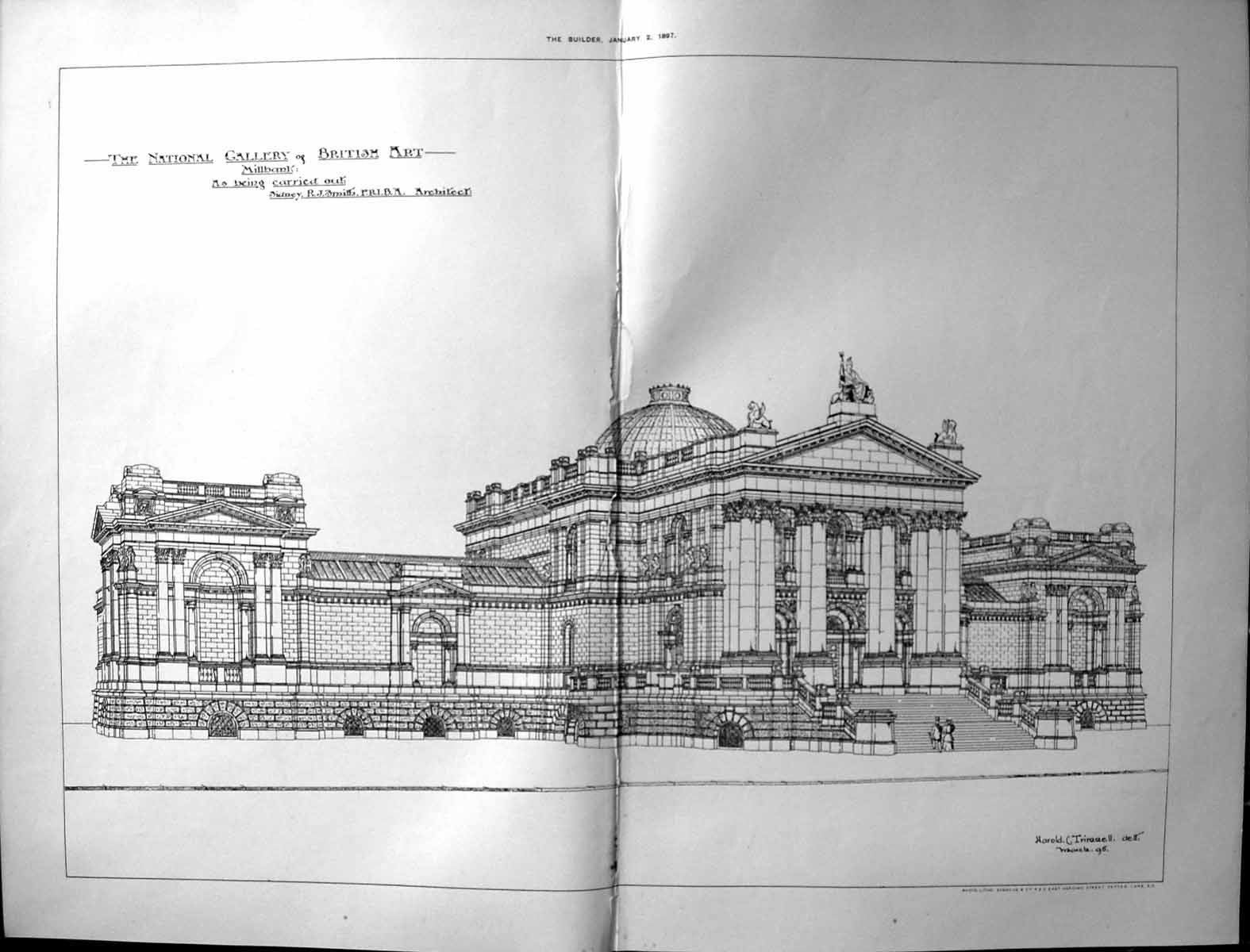 Old Builder 1897 Architecture National Gallery British Art Millbank S 19th