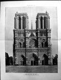 Old Print Builder 1897 Architecture Notre Dame Paris Professor Aitchison 19th