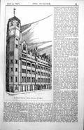 Antique Print Glasgow Herald Buildings The Corn Exchange Wf Mcgibbon 1898 0 19th
