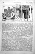 Antique Print Blue Coat School Caxton St Westminster Exterior Interior 1898