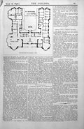 Old Antique Print Seaside Hotel Cornwall Plan Bude Plans Annotated 1898 19th