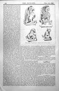 Antique Old Print Finial Figures Woolpit Church Sketched H Percy Adams 1898