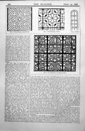 Antique Print Plain Glazing Poitiers Grisaille Glass St Jean-Aux-Bois 1898 19th