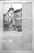 Original Old Antique Print House Avonmore-Road London Designed As Artist'S 1898
