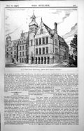 Antique Old Print Royal Jubilee Board School Messrs Dunn Hansom Fenwicke 1898