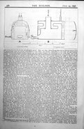 Antique Old Print Cross Section Boiler Return Ash Pit Firehole Outflows 1898