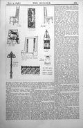 Antique Old Print Arts Crafts Exhibition Manchester Glass Screens Chairs 1898