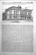 Original Old Antique Print Harbour Offices Wh Lynn Architect Belfast 1898 19th