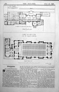 Antique Old Print Tower Pangbourne Church Presbytery St Patrick'S Dundee 1898