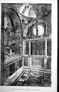 Antique Old Print Design For Mausoleum Interior Mr Jl Williams Domed Ro1898