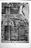 Antique Old Print Palazzo Publico Portion Facade Towards Piazza Siena 1898 19th