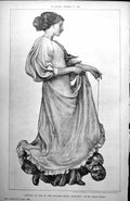 Old Antique Print Cartoon One Figures From Harvest Mr George Murray 1898 19th