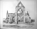 Antique Old Print Abbeys Great Britain Tintern View Through Mjor Window 1898