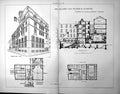 Old Sir John Cass Technical Institute Perspective Section Plan 1898Victorian