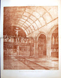 Antique Print Rood Screen Blisland Church Cornwall Fc Eden Architect 1898 19th