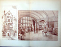 Antique Print Palace Gate House Kensington West Exterior Drawing Room 1898