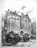 Old Print Damaged New Buildings Clement'S Inn Mr Basil Slade Archt. 1898 19th