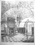 Old Print Damaged House At Pangbourne Entrance Hall Belcher Archt. 1898 19th