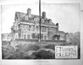 Old Print Damaged House At Fleet Mr Howard Ince Architect Elevation 1898 19th