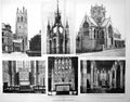 Old Antique Print Damaged Newcastle-On-Tyne Church At Marys Matthew 1898 19th