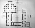 Old Antique Print Damaged Lanercost Priory Cumberland Ground Plan 1898 19th
