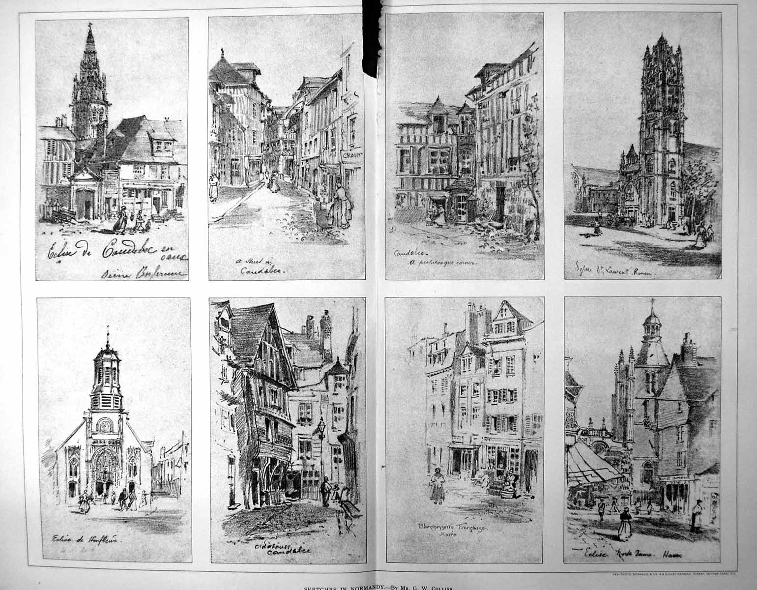 Antique Print Damaged New Guildhall Cambridge Mr J Belcher Architect 1898 19th