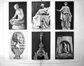 Antique Print Damaged American Sculpture Fountain Plenty Poetry Bust 1898 19th