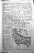 Original Old Antique Print Architecture 1906 Builder Entable South-West Exedra
