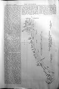 Old Architecture 1906 Builder Plan River Thames Riverside Victoria Em 20th