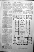 Antique Print Ground Plan New Town Hall Tottenham Architecture 1906 Builder