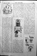 Original Old Antique Print Annunziata Solmona Houses Architecture 1906 Builder