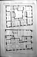 Old Architecture 1906 Builder Ground Plan Alliance Assurance Offices 20th