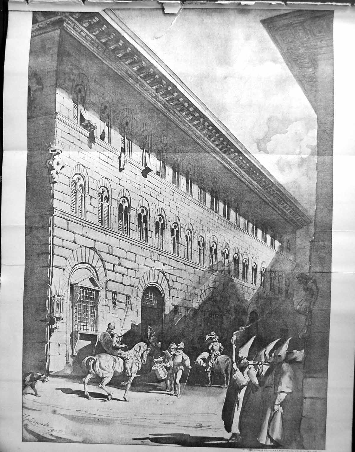 Old Riccardi Palace Florence Italy Conrade Architecture 1906 Builder 20th
