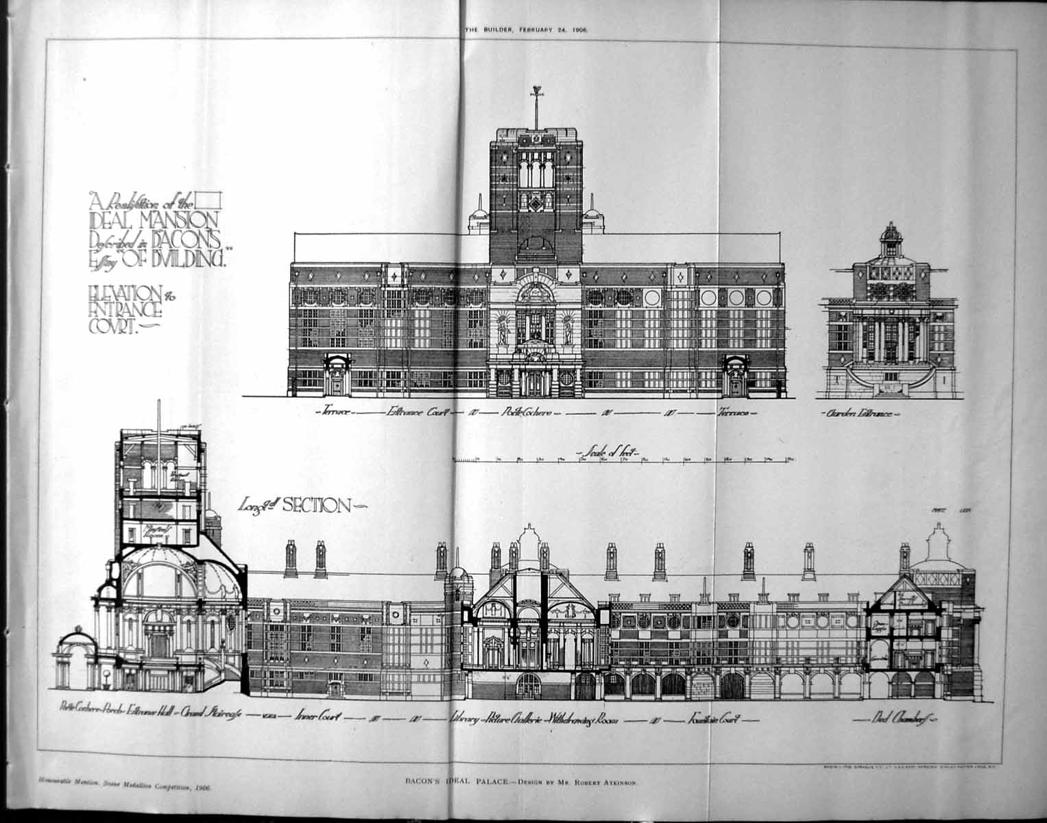 Old Mansion Bacons Ideal Palace Building Robert Atkinson Architecture