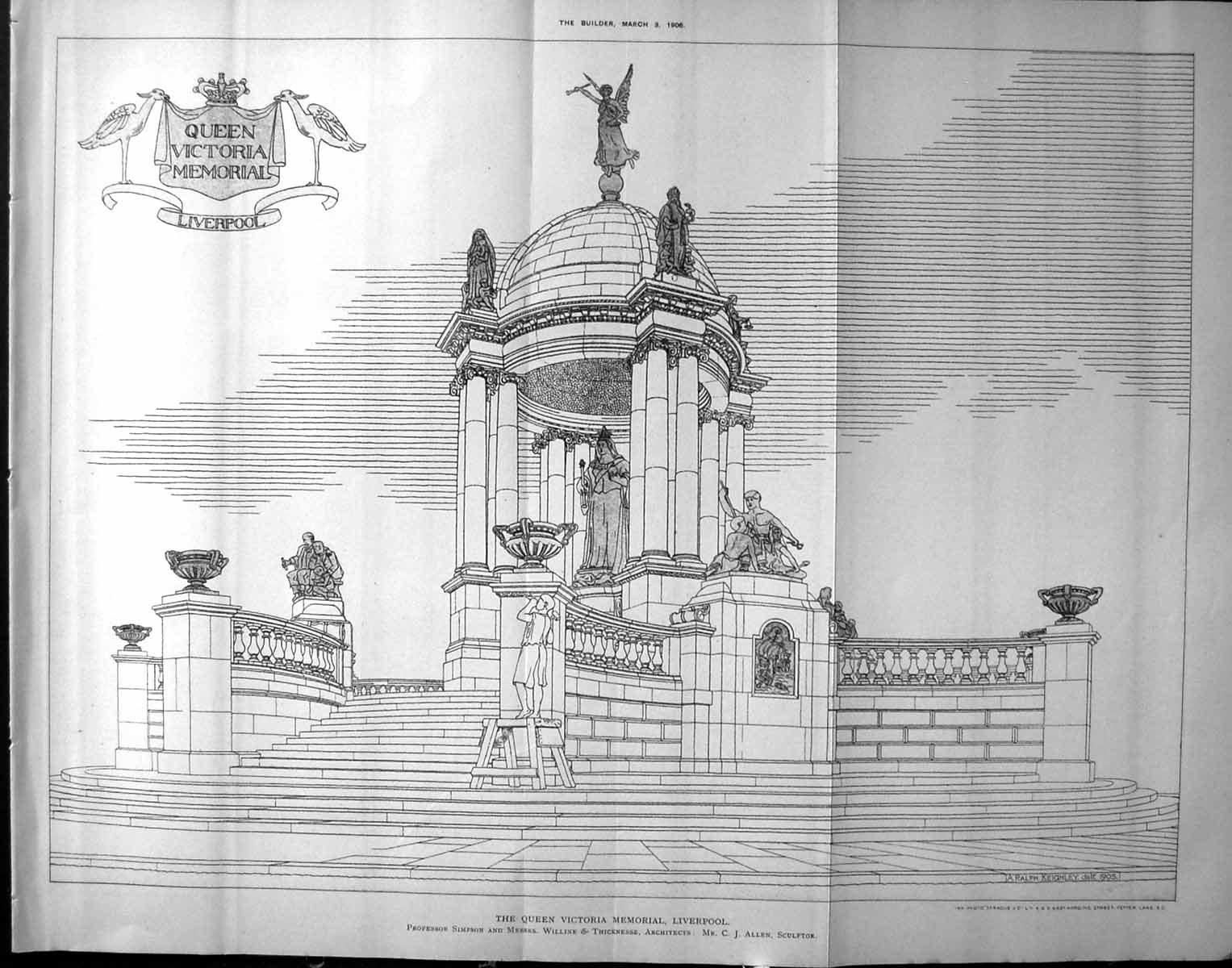 Old Queen Victoria Memorial Liverpool Willink Thicknesse Architecture