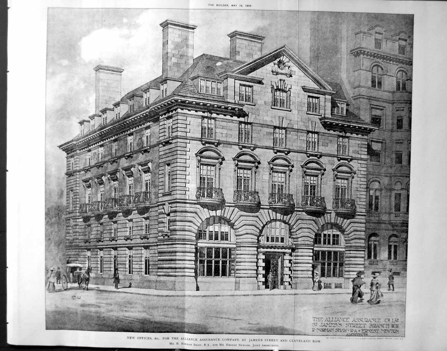 Old Offices Alliance Assurance Company St. James'S Street Newton Arch