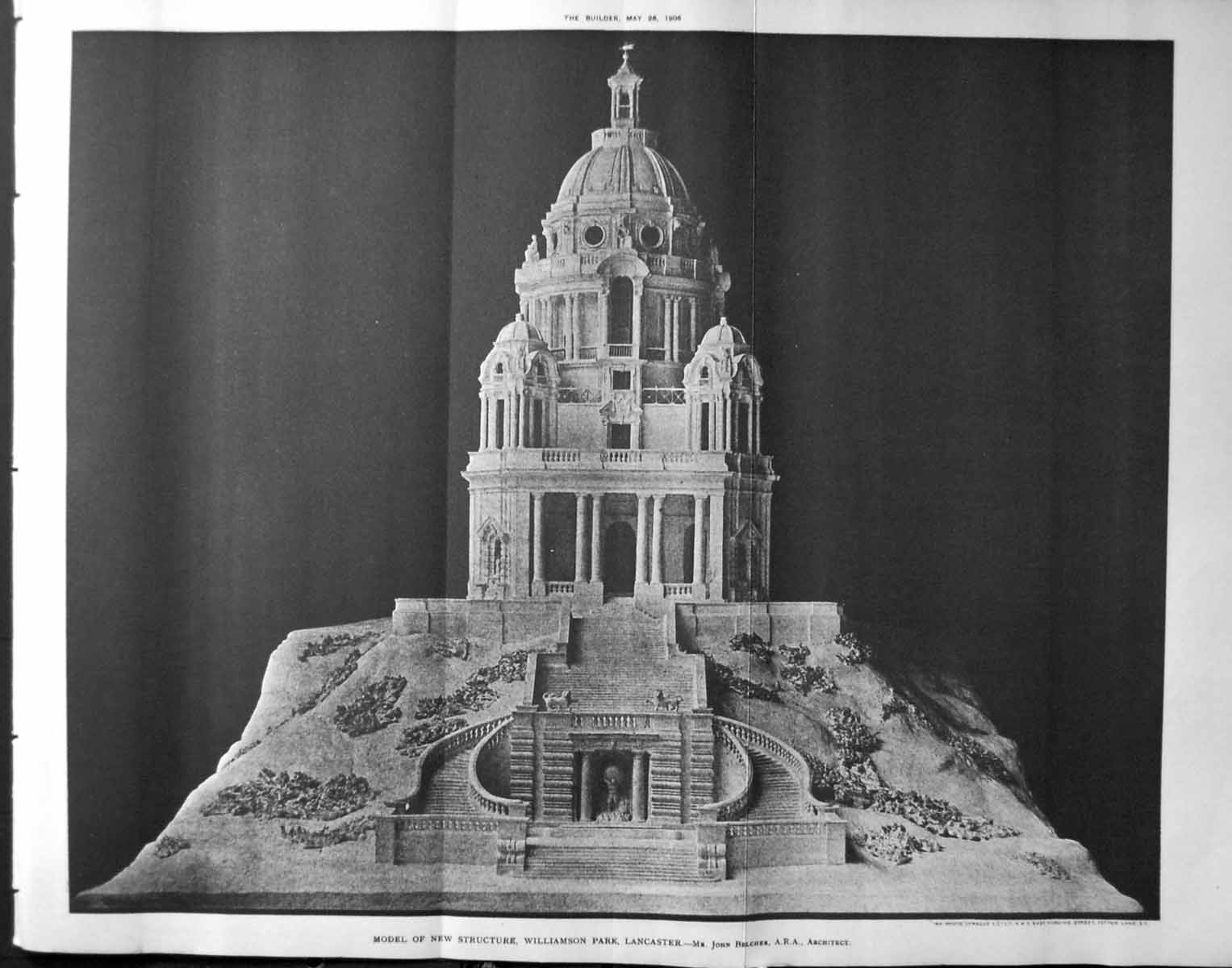 Old Model Structure Williamson Park Lancaster Belcher Architecture 19 20th