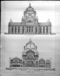 Old Competition Design Peace Palace Hague Hare Faáade Architecture 19 20th
