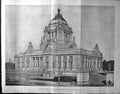 Old Competition Design Peace Palace Hague Hare Architecture 1906 Buil 20th