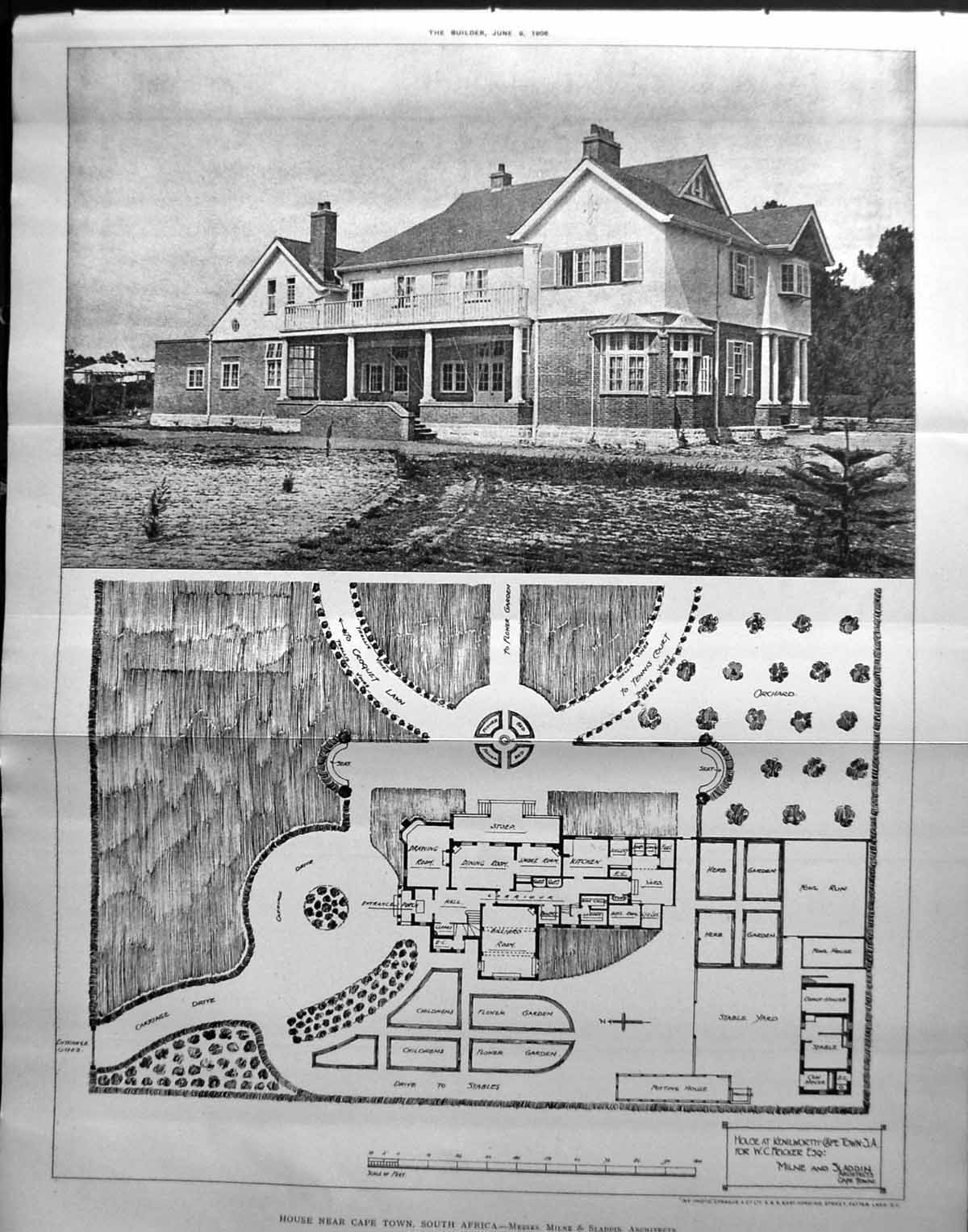 Old Print House Cape Town Africa Milne Sladdin Architecture 1906 Builder 20th