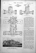 Antique Print Smiley Cottage Hospital Larne University College Dublin 1917 0