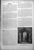 Antique Old Print Early Doorway Clon Keen Church Stone Arched Ireland 1917 20th
