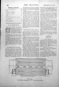 Original Old Vintage Print Council Schools Portsmouth Plan West Elevation 1917 0