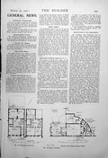 Old Plans Devonshire St Studio Grove House Regents Park Purley 1917 20th