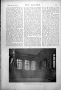 Old Vintage Print Leathersellers' Company Fifth Hall Glover'S Arms 1917 20th
