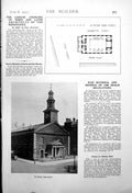 Antique Old Print St Peter Vere St Wren Church Cottage Designed R Knott 1917