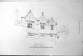 Antique Old Print Great House Soyland Yorkshire Chancel Addebury Church 1917