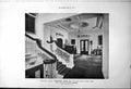 Old Print Gargrave House Yorkshire Inner Hall Stair Drawing Chimney 1917 20th